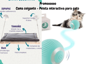 Cama colgante + pelota interactiva